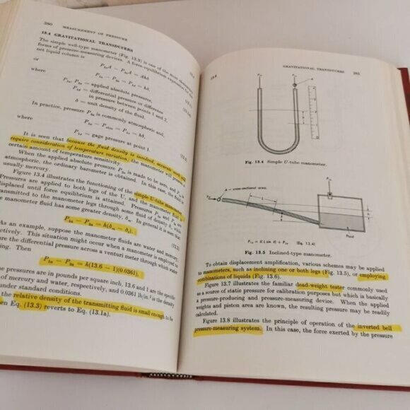 1973 Mechanical Measurements Textbook 2nd Ed, HIGHLIGHTING Beckwith Engineering - Picture 6 of 8